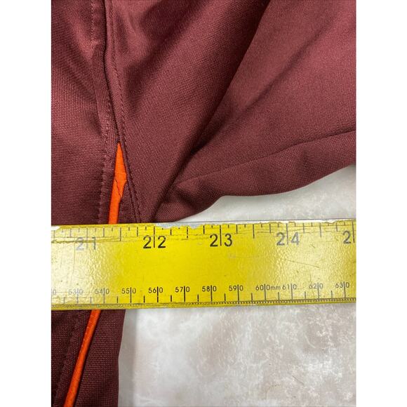 Virginia Teck Hokies Hoodie Lined Pockets Men Large Maroon Pull Over - Picture 6 of 8